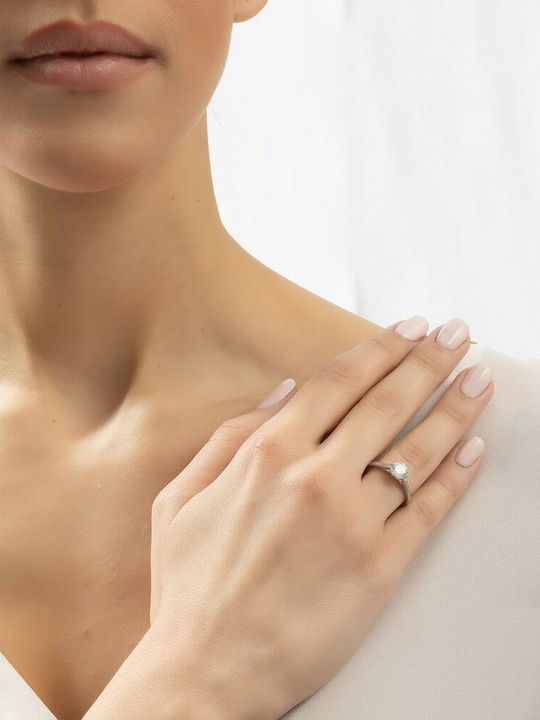 Eforo Einzelner Steine Ringe aus Silber