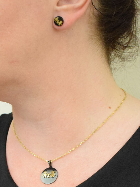 Bizoutaki Gold Plated Steel Jewelry Set Bizoutaki Gold Plated Steel Jewelry Set