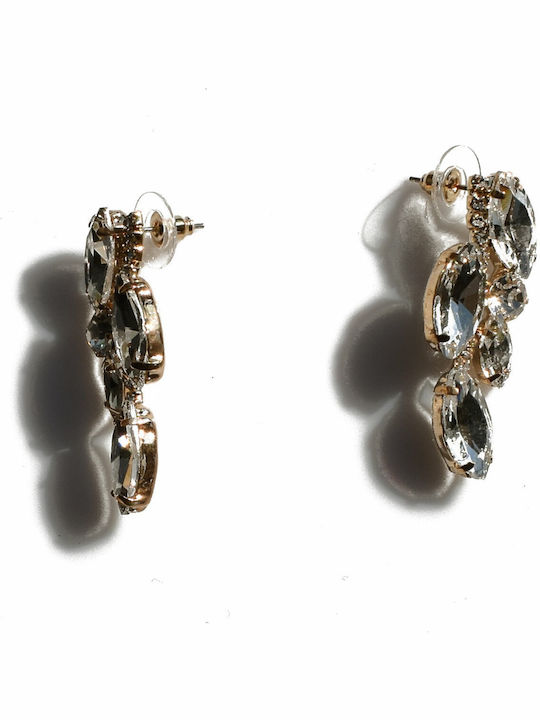 Bizoutaki Gold Plated Brass Set Necklace & Earrings