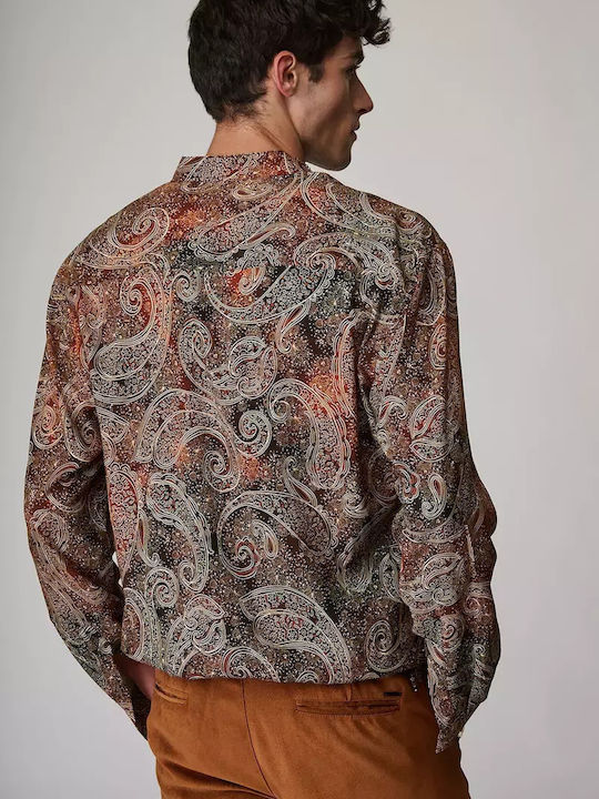 Long-sleeved Linen Shirt Beige