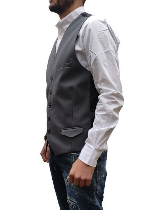 Stefan Fashion Men's Vest Gray