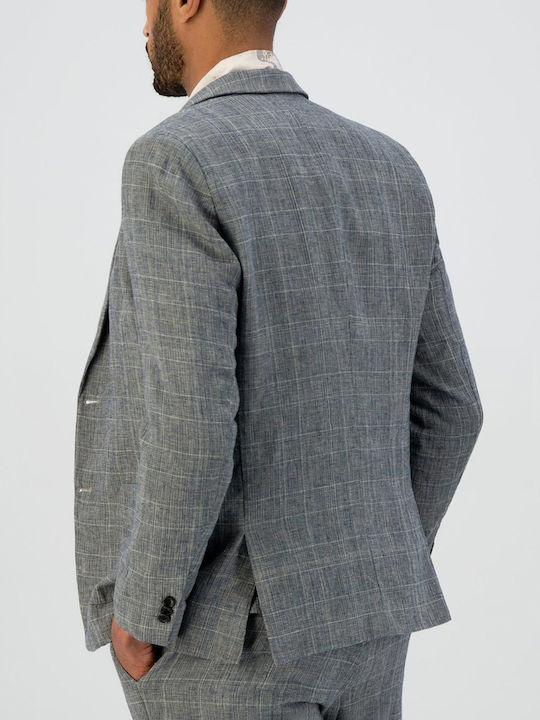 Dstrezzed Men's Suit Jacket Gray