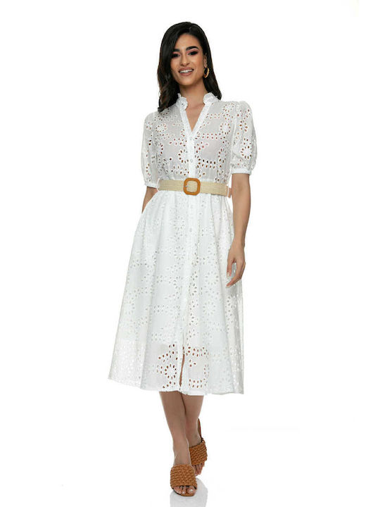 RichgirlBoudoir Καλοκαιρινό Mini Φόρεμα Λευκό