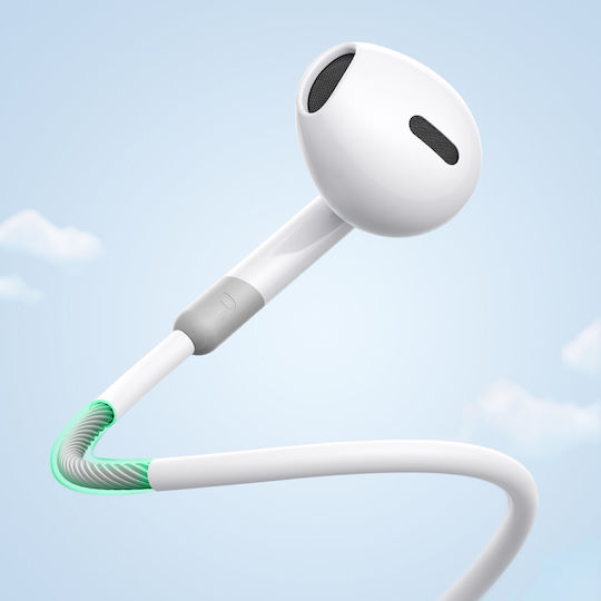 Joyroom JR-EW01 In-ear Handsfree με Βύσμα 3.5mm Λευκό