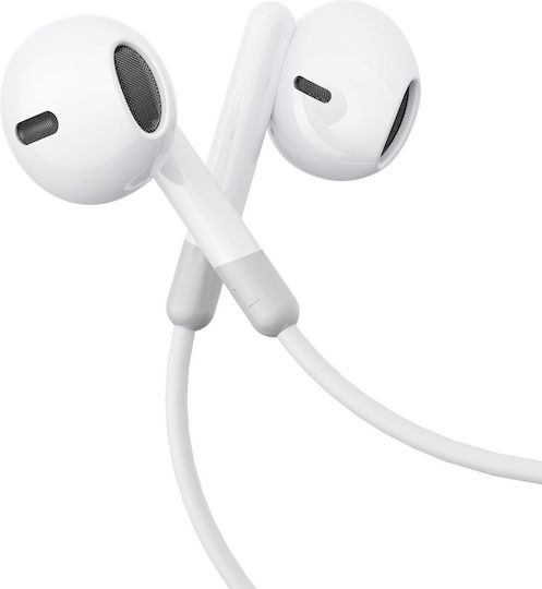 Joyroom JR-EW01 In-ear Handsfree με Βύσμα 3.5mm Λευκό