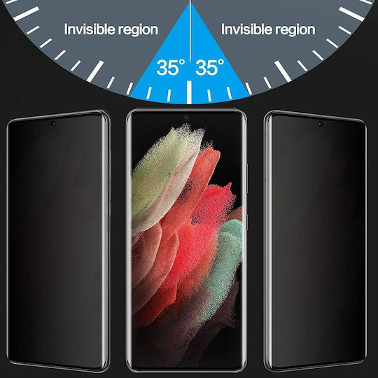 Leewello Antispy Privacy Tempered Glass Μαύρο (Redmi 10)