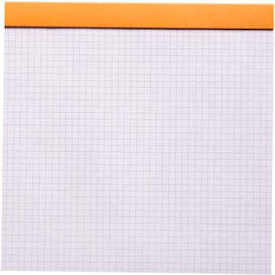 Rhodia Block Carnet 80 Foi cu Pagini Albe Portocaliu