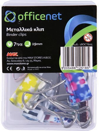 Officenet Κλιπς Μεταλλικά 19mm 7τμχ