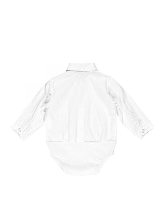 Brums Baby Bodysuit Set Long-Sleeved White