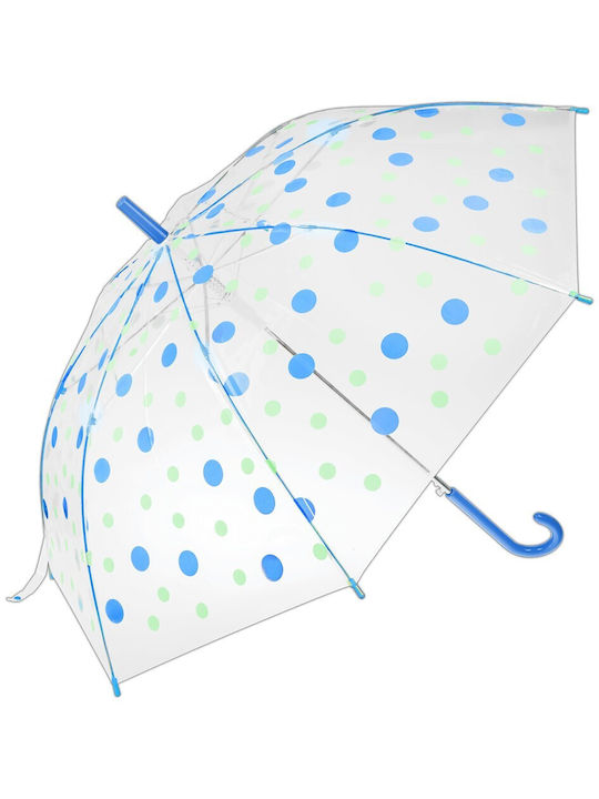 Automatic Umbrella with Walking Stick White