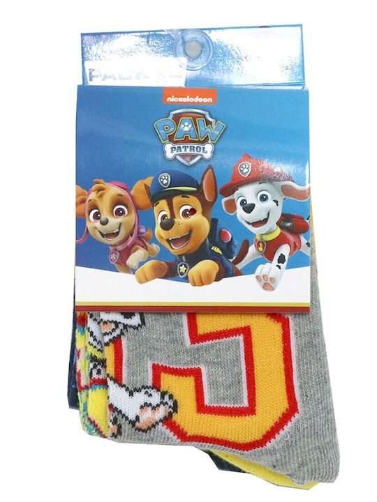 Nickelodeon Boys 3 Pack Ankle Socks Gray