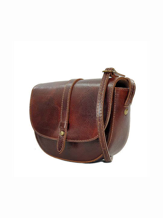 Playbags Leather Women's Bag Crossbody Brown