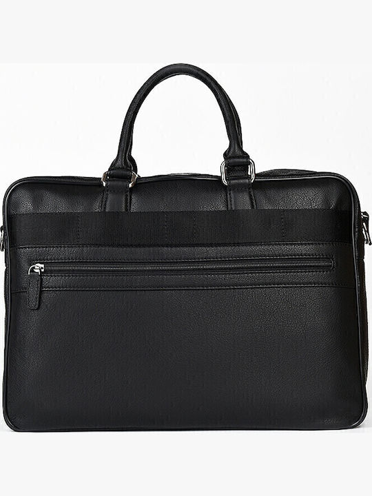 Leder Herrentasche Geldbörse Schwarz