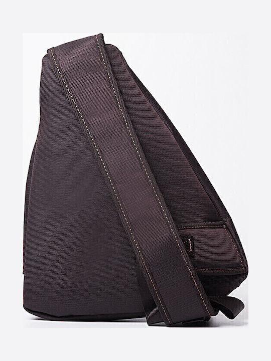 Leder Herrentasche Sling Braun