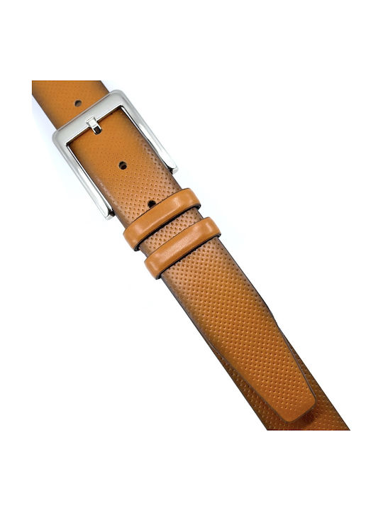 Men's Belt Leather Tabac Brown
