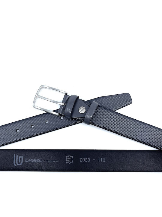 Men's Belt Leather Gray