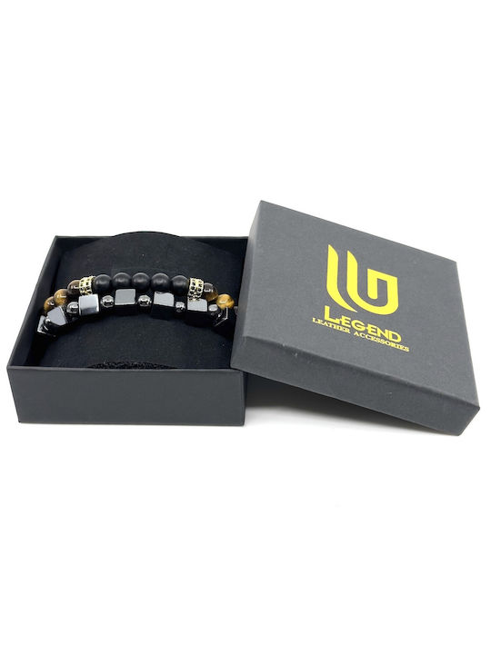 Legend Accessories Мъжка Подредба Гривни от Неръждаема Стомана 21см LGD-BR-2025/А