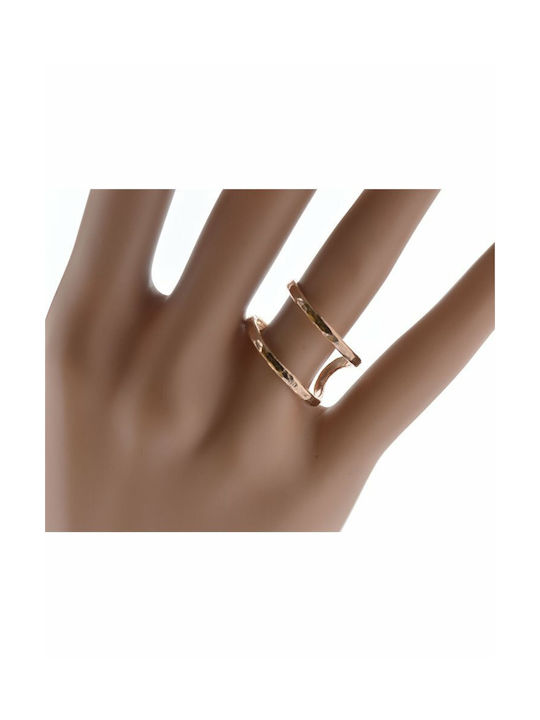 Paraxenies Women's Gold Plated Silver Ring