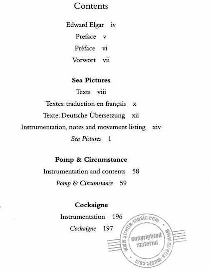 Boosey & Hawkes Elgar Sea Pictures Παρτιτούρα για Ορχήστρα