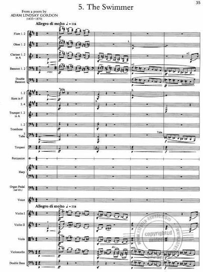 Boosey & Hawkes Elgar Sea Pictures Παρτιτούρα για Ορχήστρα