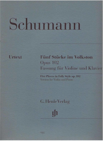 G. Henle Verlag Schumann 5 Pieces Παρτιτούρα για Πιάνο / Βιολί