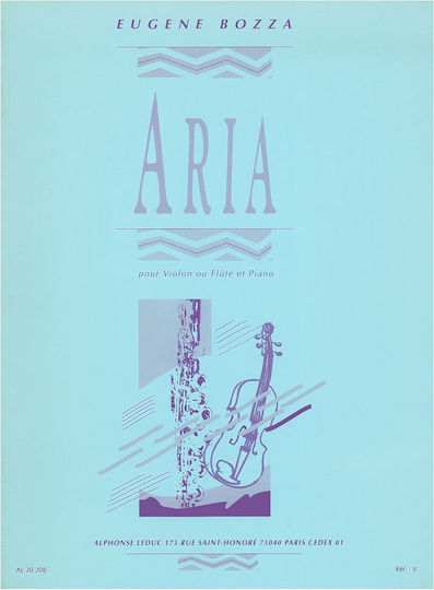 Alphonse Leduc Bozza - Aria Παρτιτούρα για Πιάνο