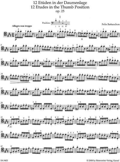 Barenreiter Sheet Music for Cello