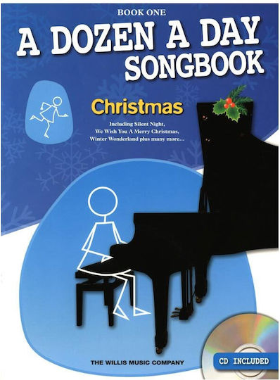 Willis Music A Dozen a Day Songbook Christmas за Пиано + CD