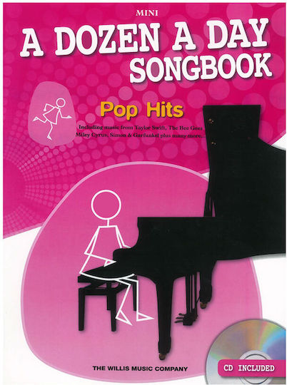 Willis Music Edna-Mae Burnam A Dozen A Day Songbook Mini Pop Hits Sheet Music for Piano + CD