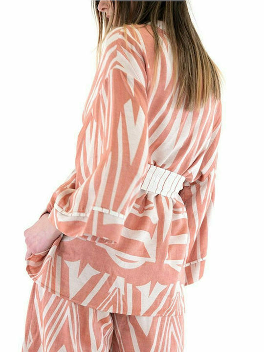 Moutaki Women's Kimono Pink