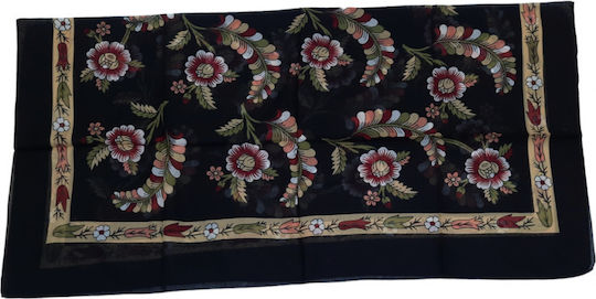 Afoi Giannakopouloi Women's Black Scarf Traditional Costume Accessory