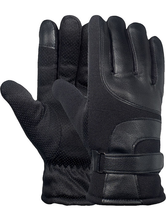 Schwarz Leder Handschuhe