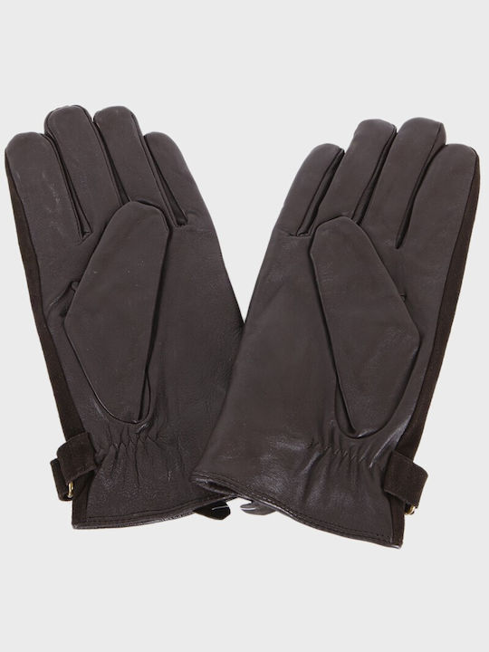 Selected Braun Leder Handschuhe