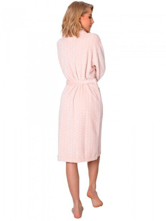 Aruelle Winter Women's Fleece Robe Pink