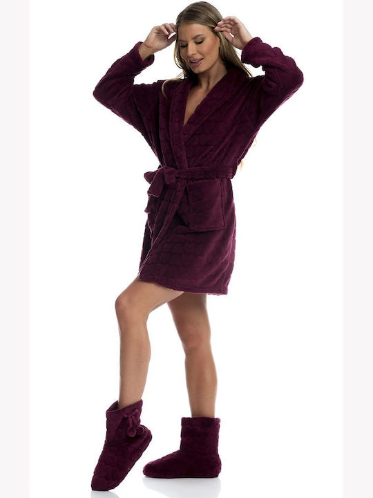 Bonatti Winter Women's Robe Burgundy