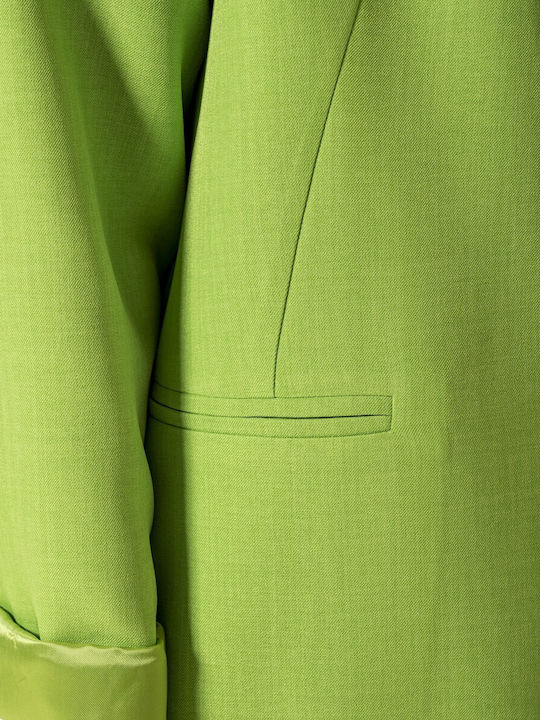 Derpouli Blazer pentru femei Sacou Verde