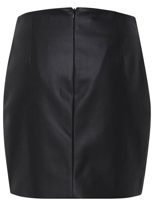ICHI Mini Φούστα σε Μαύρο χρώμα