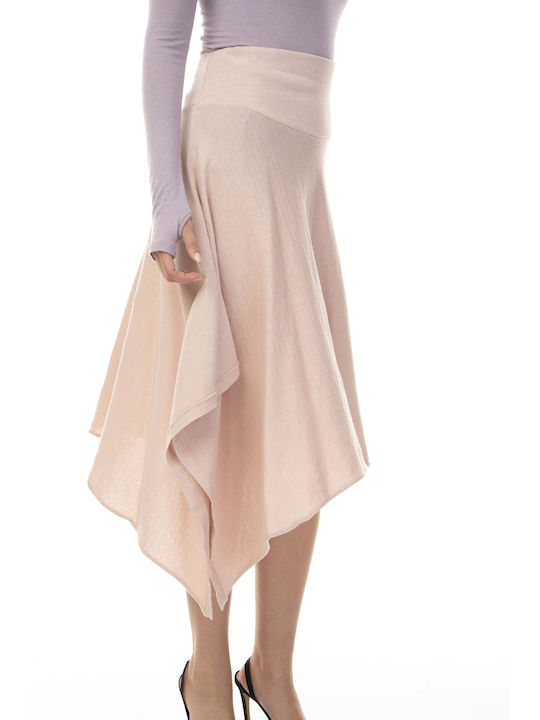 Raffaella Collection Midi Skirt in Pink color