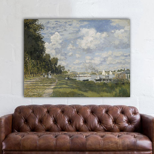 I-gallery The Marina At Πίνακας Αντίγραφο του Monet σε Καμβά 30x20cm