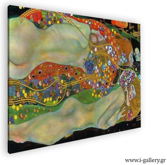I-gallery Water Serpents Ii Πίνακας Αντίγραφο του Gustav Klimt σε Καμβά 90x60cm