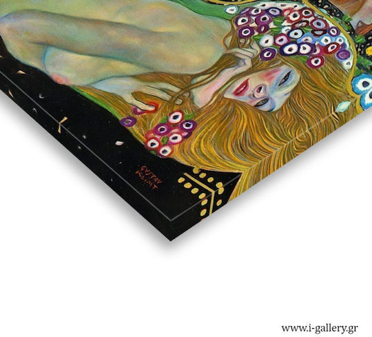 I-gallery Water Serpents Ii Πίνακας Αντίγραφο του Gustav Klimt σε Καμβά 90x60cm