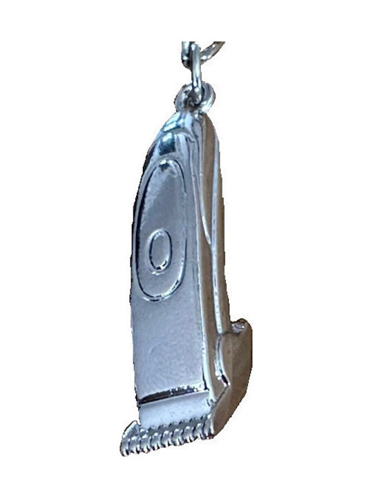 Tatu Moyo Metallic Silver Keychain