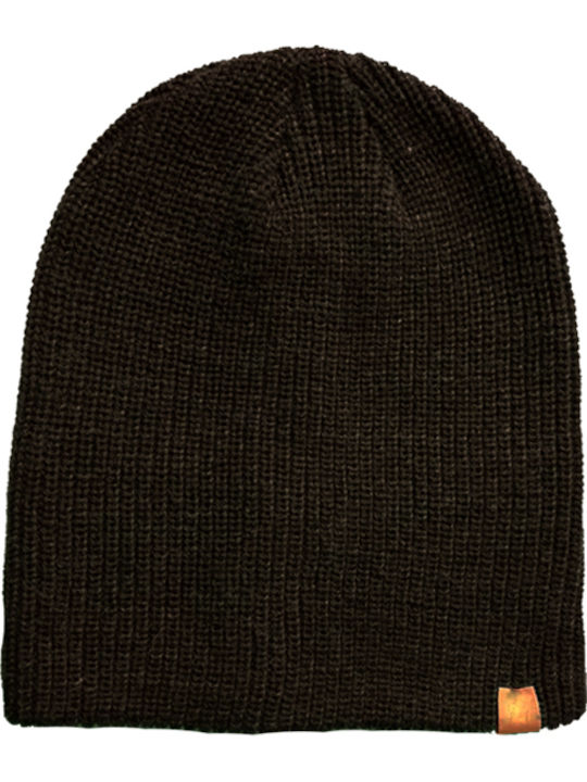 Ribbed Beanie Cap Gray