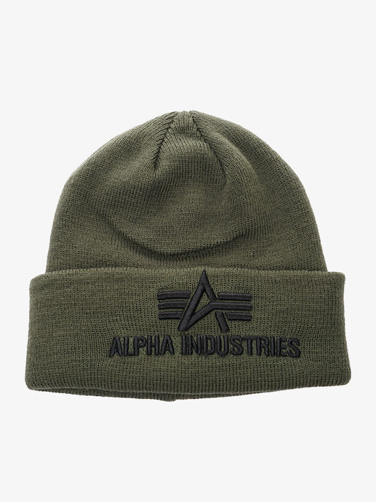 Knitted Beanie Cap Khaki