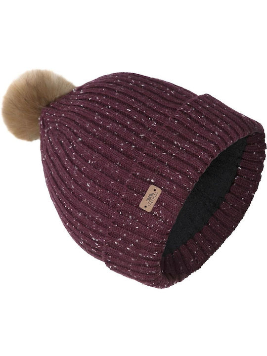 Trespass Knitted Beanie Cap Purple