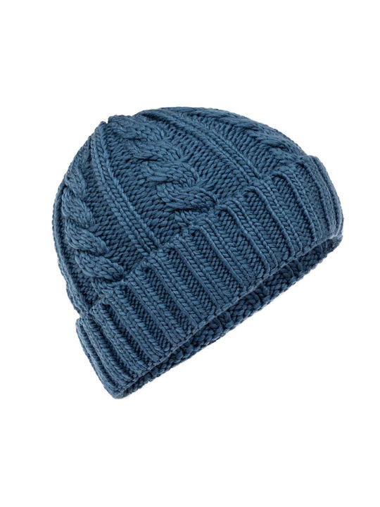 Marmot Beanie Cap with Braid Blue