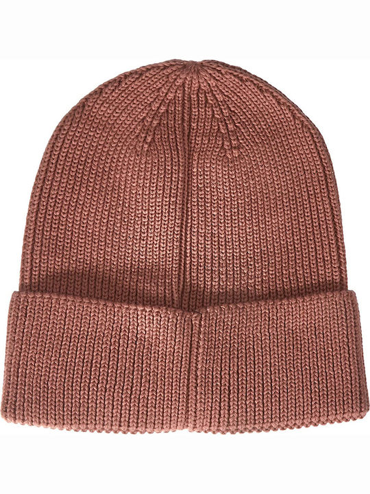 Beanie Unisex Σκούφος Πλεκτός σε Ροζ χρώμα
