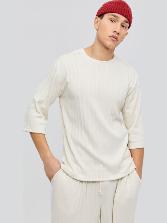 Ribbed Beanie Cap Brown