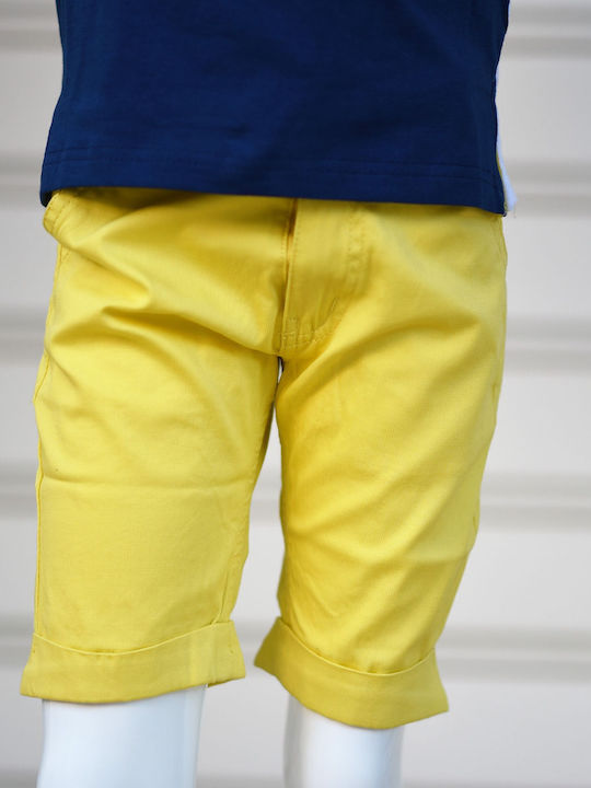 Kids' Set with Shorts Summer 2pcs Yellow