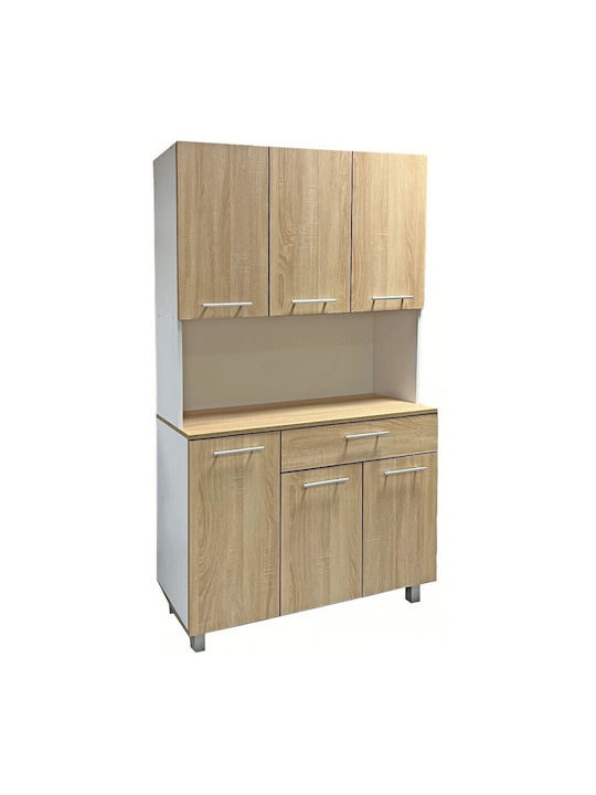 Επιδαπέδιο Ντουλάπι Λευκό 101x42.3x185εκ.